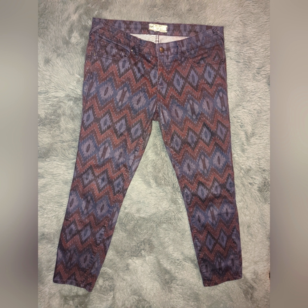 Free People purple ankle jeans